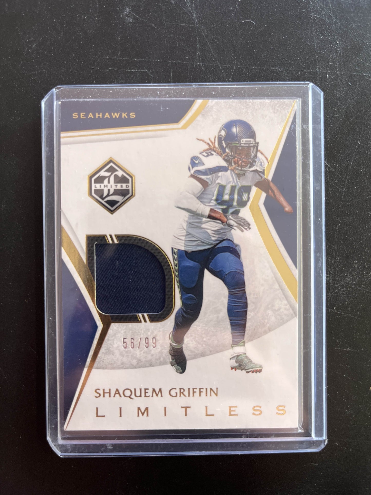 2019 Panini Limited Limitless Materials /99 Shaquem Griffin #LM-1