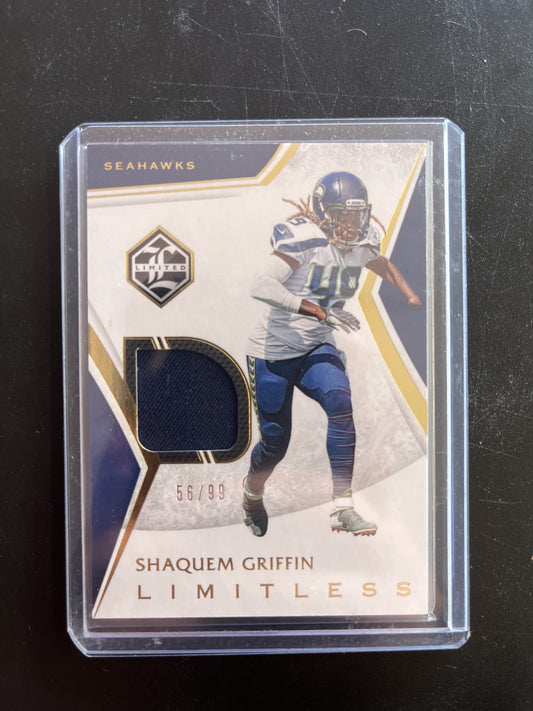 2019 Panini Limited Limitless Materials /99 Shaquem Griffin #LM-1