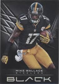 Mike Wallace Steelers black #14 /25