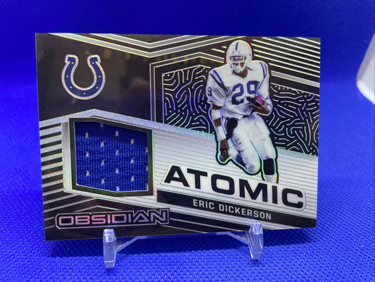 2021 Panini Obsidian Football Eric Dickerson Atomic Materials Colts /75