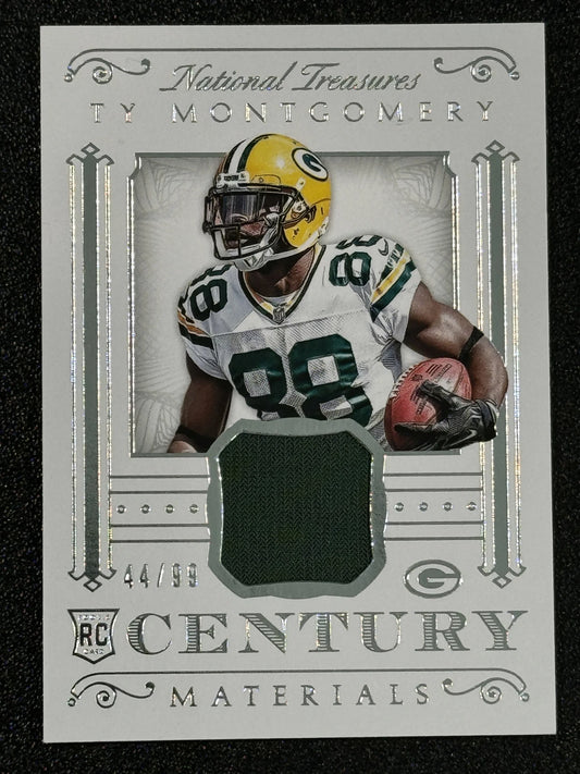 2015 National Treasures Football #CM-TM Ty Montgomery #/99 Century Materials RC