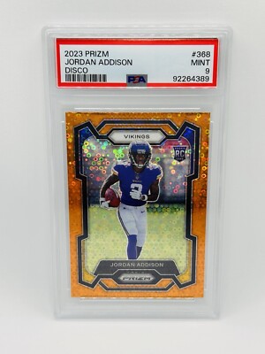 2023 PRIZIM JORDAN ADDISON DISCO PRIZIM #368 Grade 9