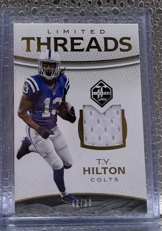 2016 Panini Limited T.Y. Hilton Colts Patch Threads /99 # 38